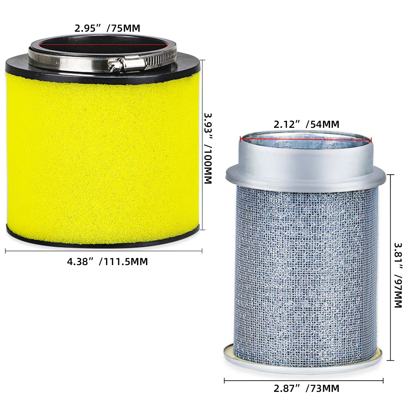 AIR Filter & AIR CLEANER BODY For Honda Rancher 350 TRX350 FE FM TE TM 2000-2006