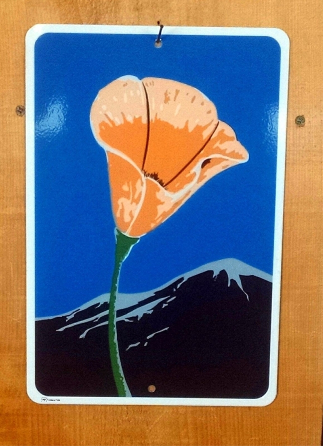 California Scenic Byway Poppy Route sign