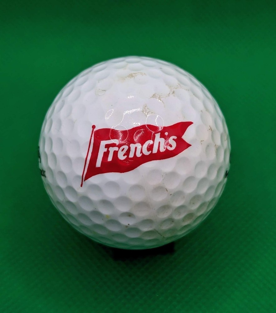 French's Mustard logo golf ball