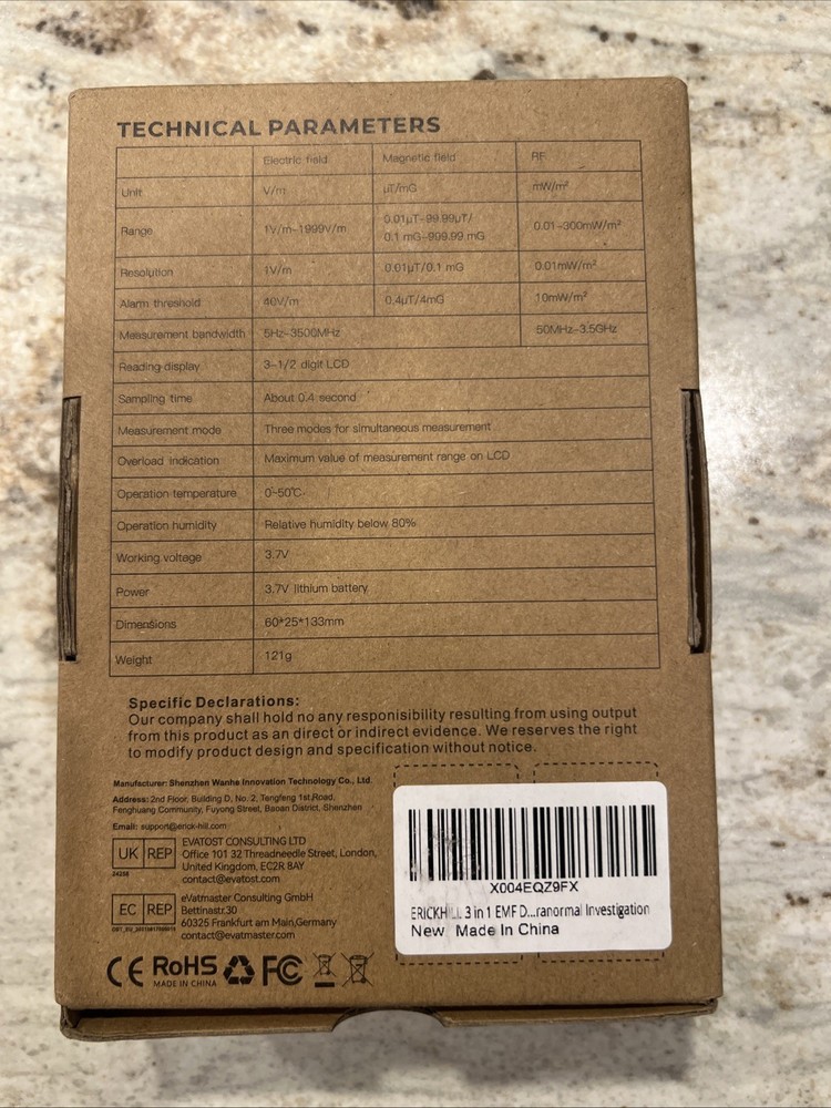 ERICKHILL RT-100S Professional EMF Tester