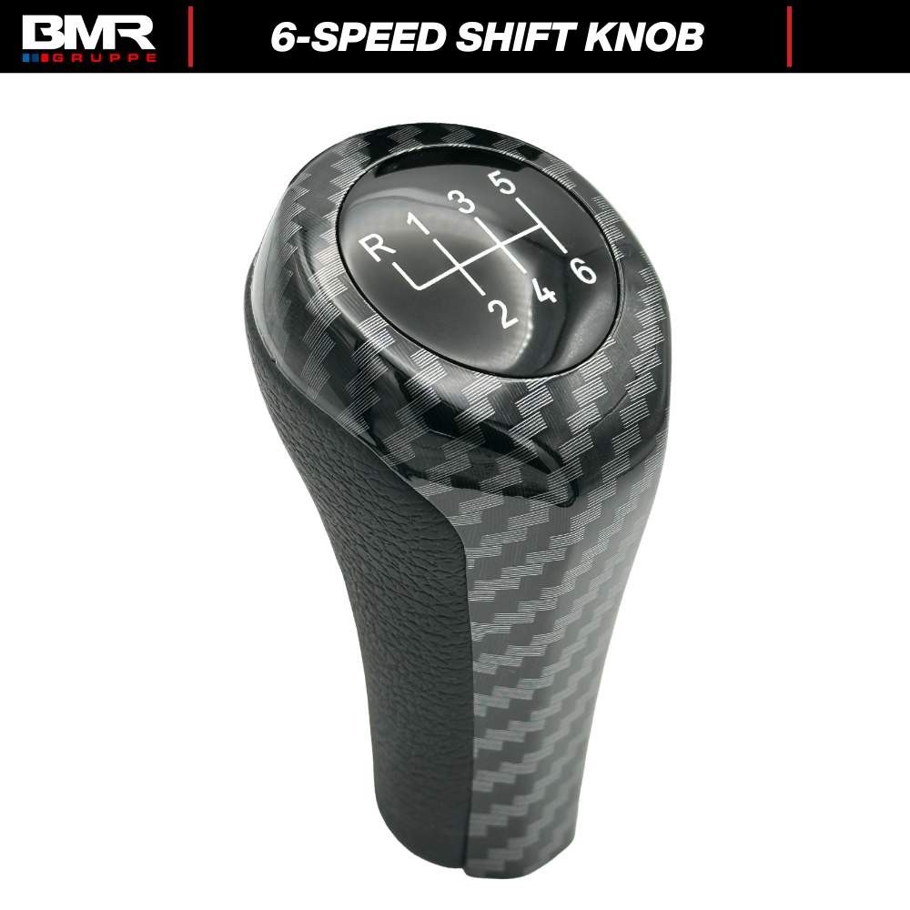 6-Speed Carbon Fiber Style Shift Knob for BMW E46 E92 E90 E82 E60 E39 E36 M X