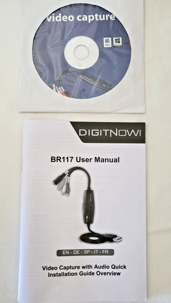 Compact VHS Video Capture Device Digital Conversion: BRAND NEW, SEALED