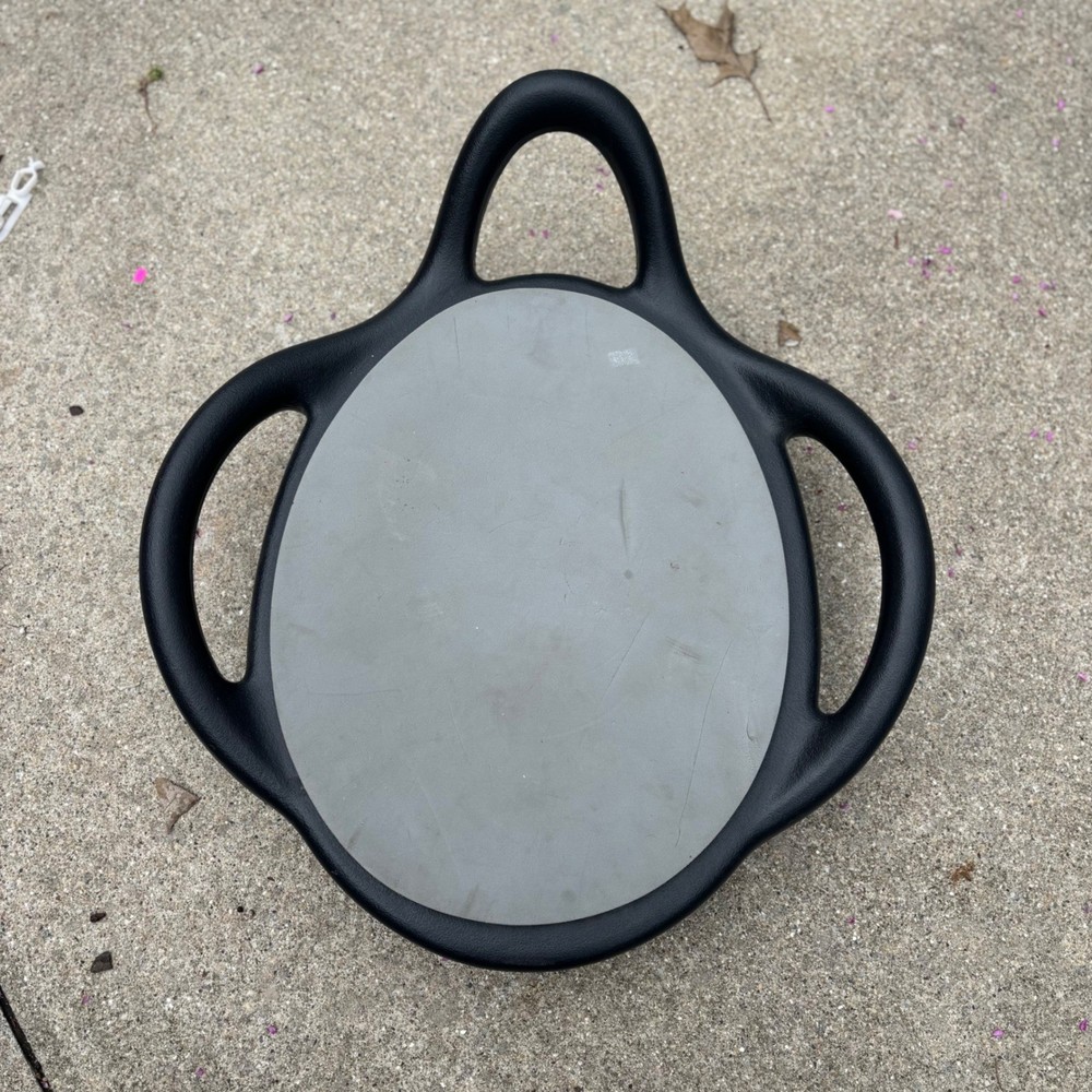 Ab Dolly Plus Core Training Exercise Equipment Black Grey Rolling Abdominal Tool