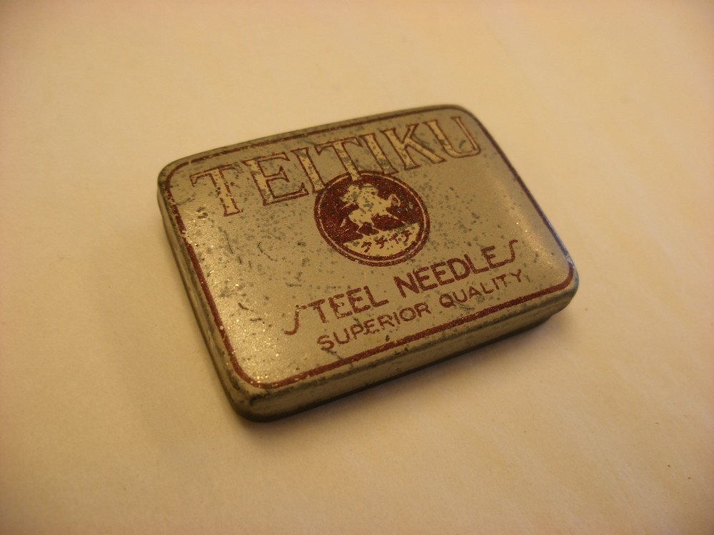 Phonograph Gramophone Needle Tin - Teitiku - Empty