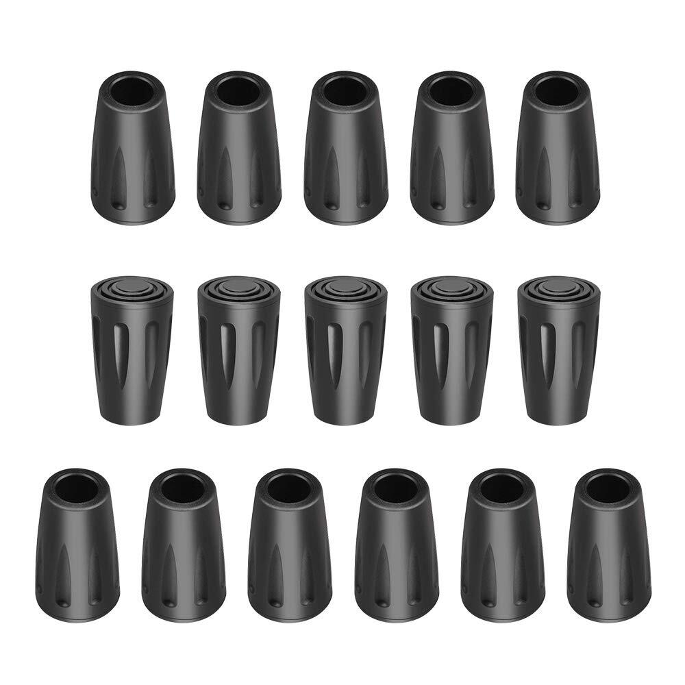 Hiking Pole Replacement Tips 16 Pack Rubber Tips For Walking Sticks Tips Trekkin