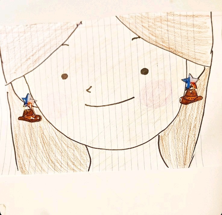 Cowboy Hat Stud Earrings 🤠 Western Style – Clear Plastic Posts