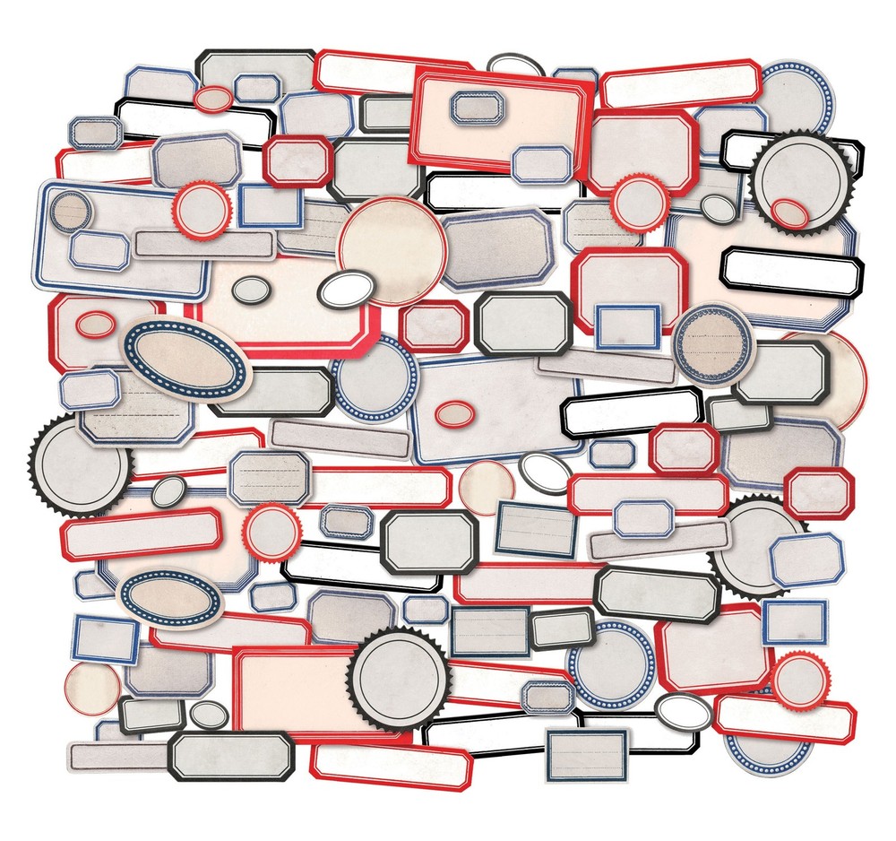 Idea-Ology Ephemera Snippets 120/Pkg Labels