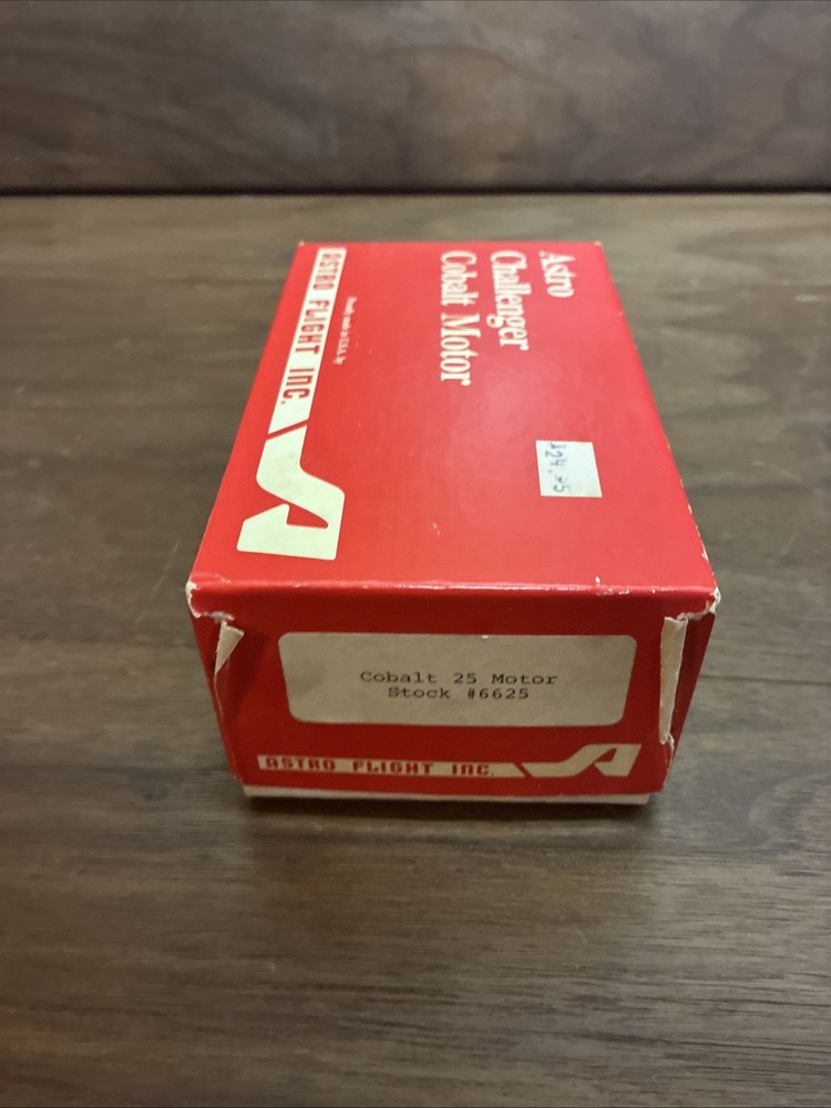 Astro Cobalt 25 Motor Original Box & Paperwork
