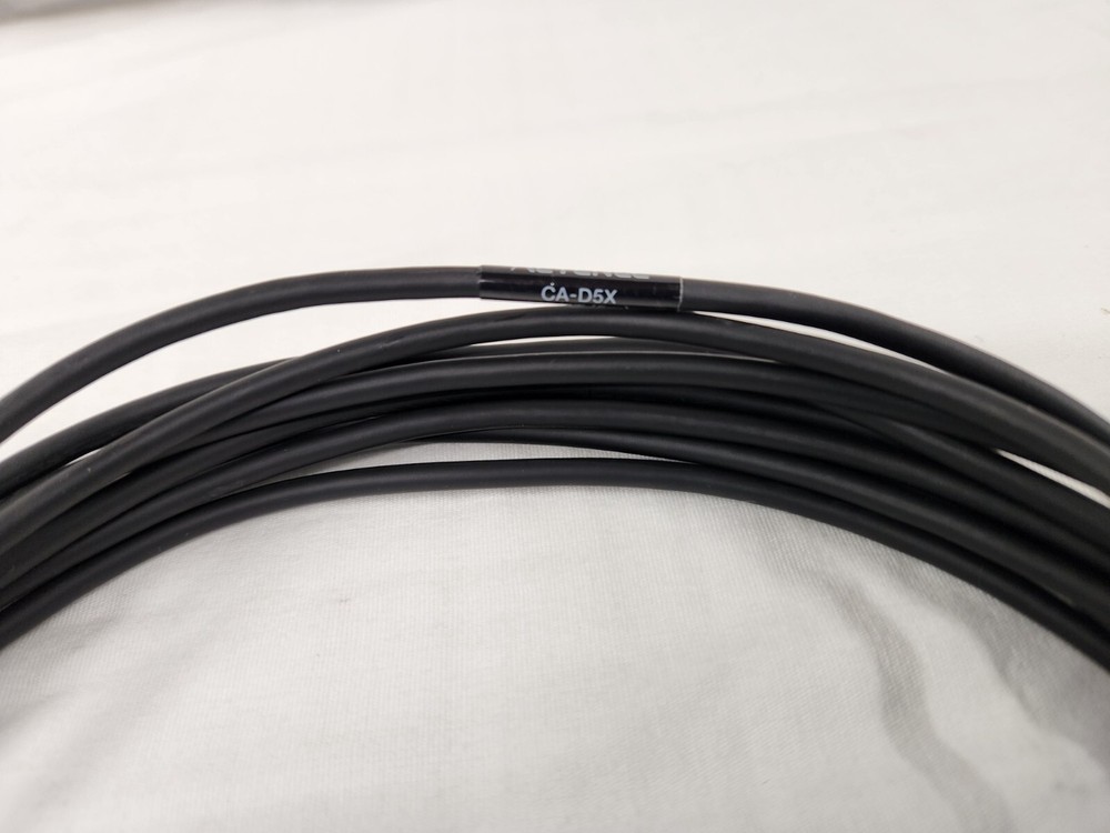 Keyence CA-D5X LumiTrax 5Meter, Illumination Lighting Cable, Machine Vision Used