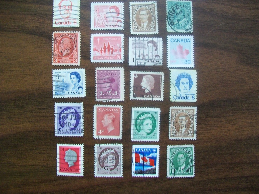 Canada Postage Stamps - Canada - Vintage - 20 Various Stamps (198)