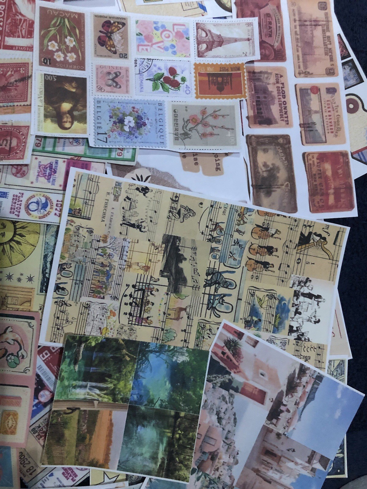 Junk Journal Ephemera- 75 Random Mix of Cut Outs.