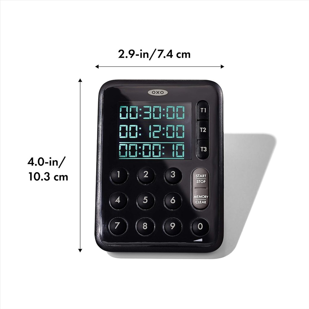 Good Grips Digital Triple Kitchen Timer - Black