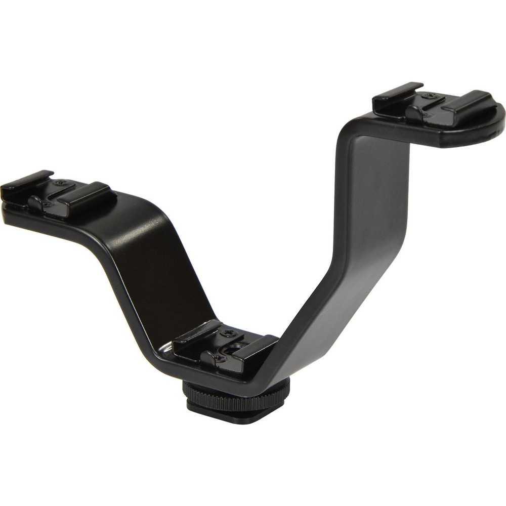 Triple Shoe Mount Bracket for Camera Lights and Microphones