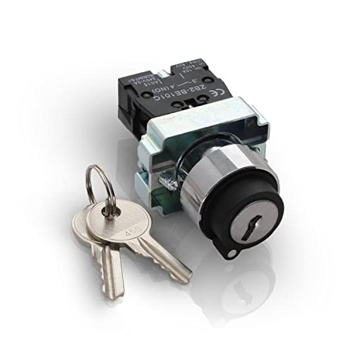 2 Position Maintained Selector Rotary Key Switch - Self-Lock Single Pack