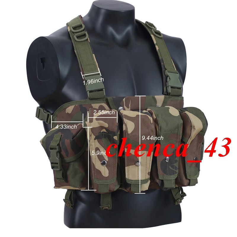 IN US!! Woodland Tactical Vest Chest Rig Russian Special Forces AK 6b13 Cos Gear