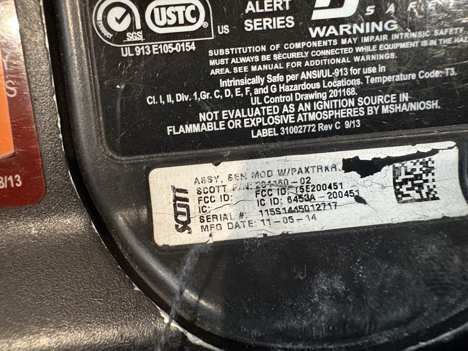 Scott 5.5 Firefighter SCBA Air-Pak X3 w/ Regulator 2014 Maint 2023