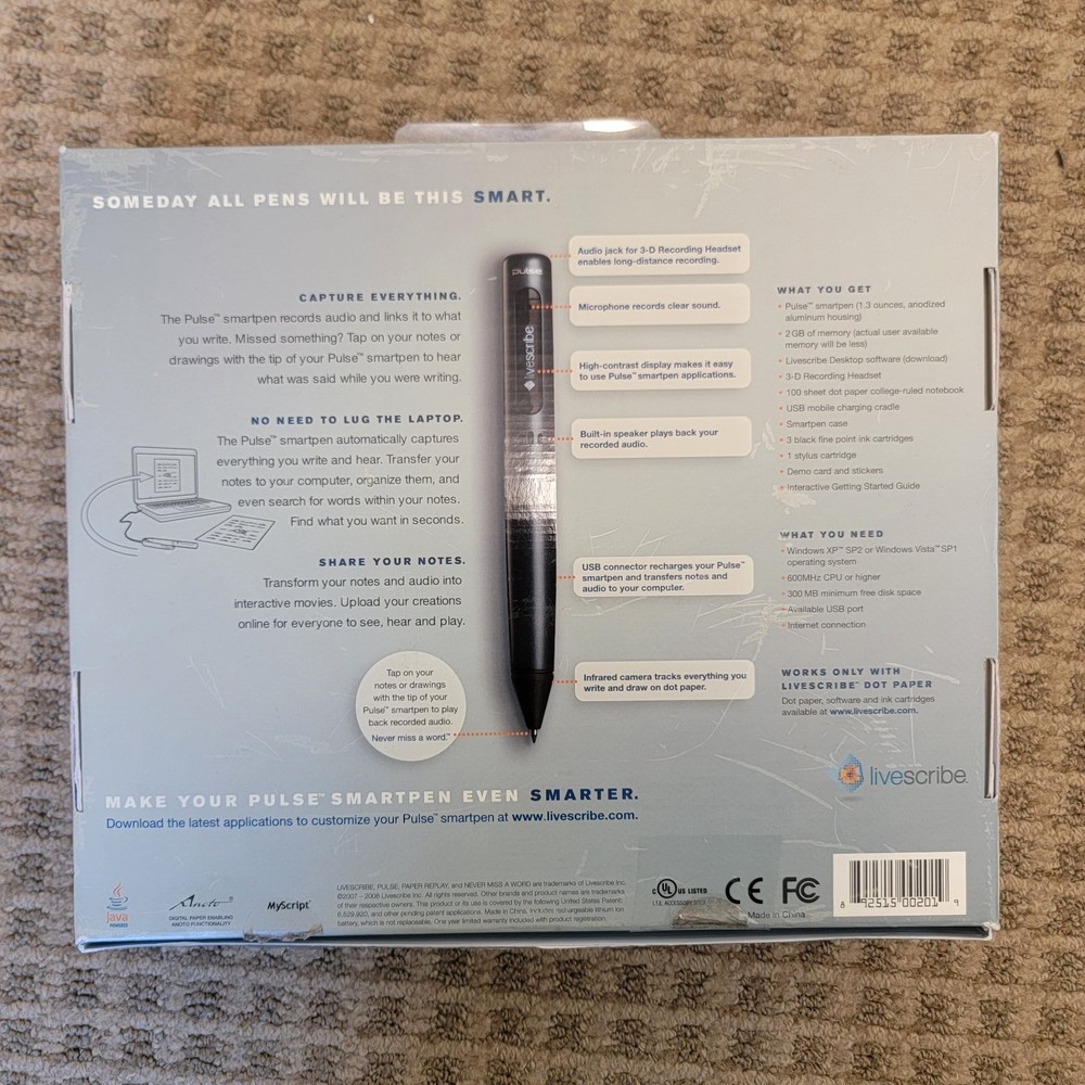 Livescribe Pulse Smartpen 2GB