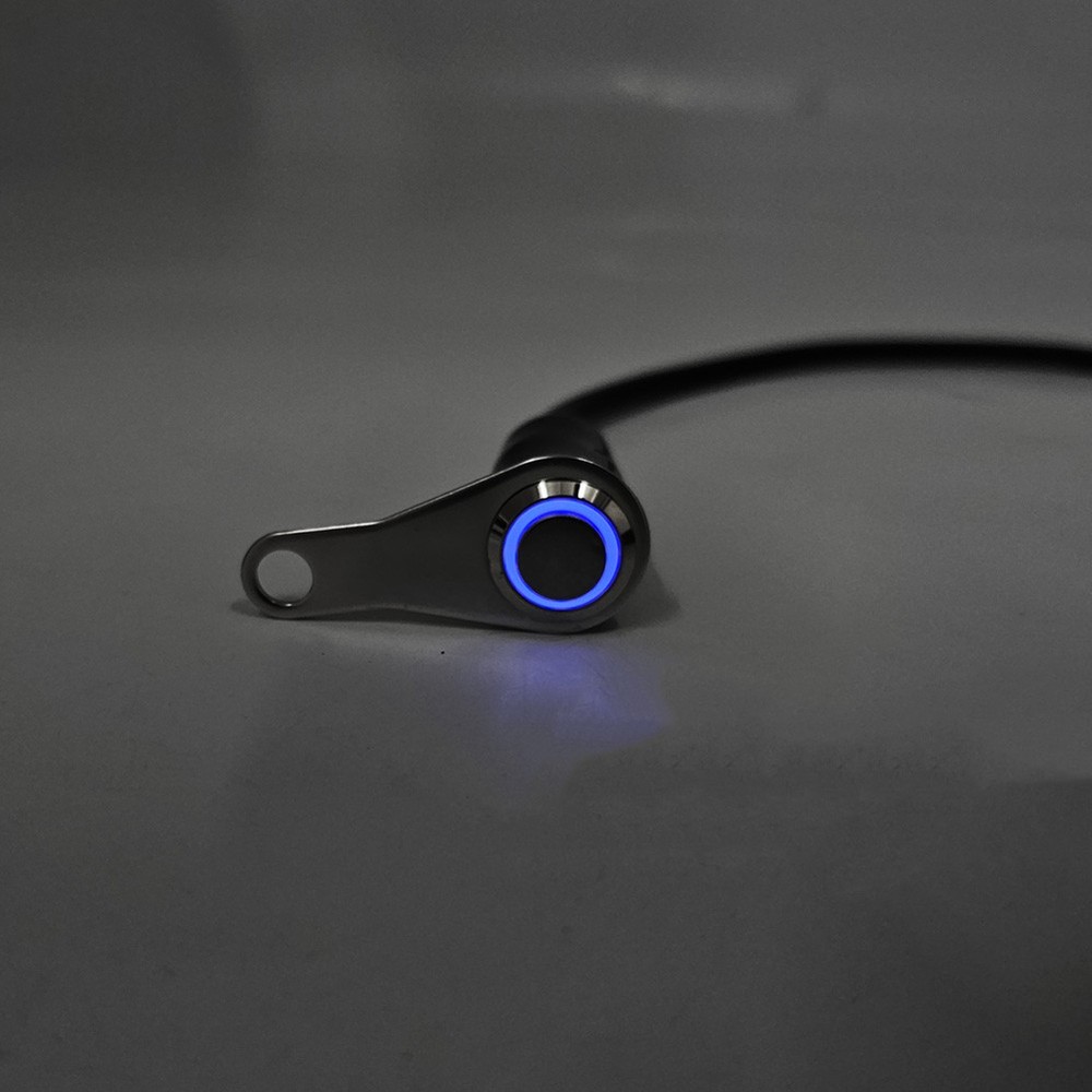 Motorcycle Switch ON/OFF Handlebar Mount Push Button Headlight Self-Return Blue