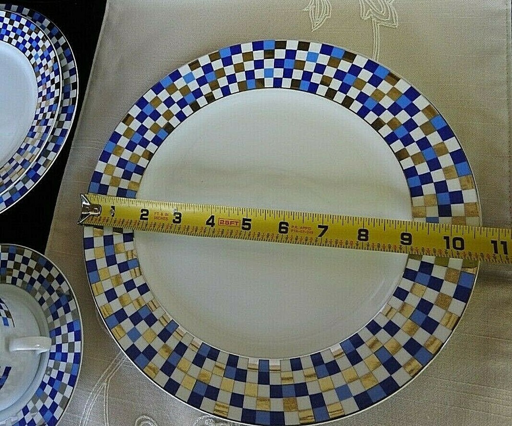 DESIGN GUILD Avalon Blue Place Setting 5 Pieces