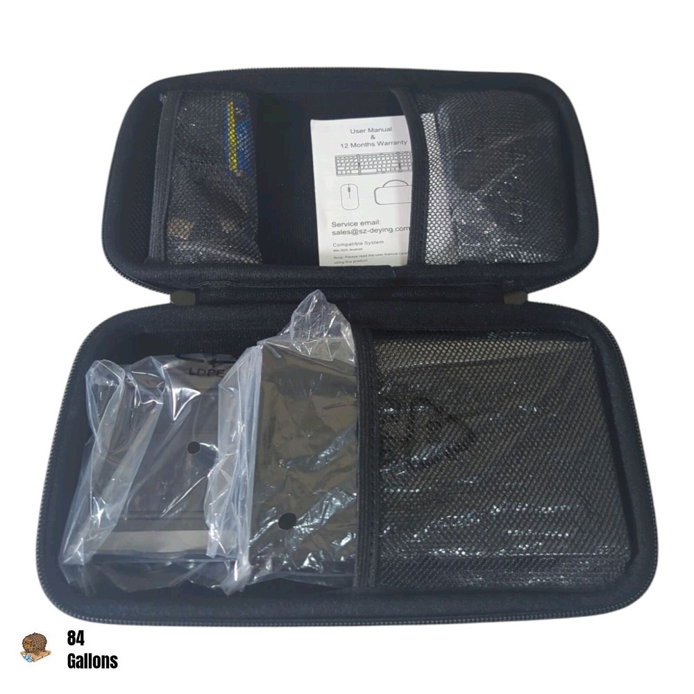 Rechargeable Foldable Keyboard & Mouse Combo with 2.4G Wifi + Bluetooth Connect