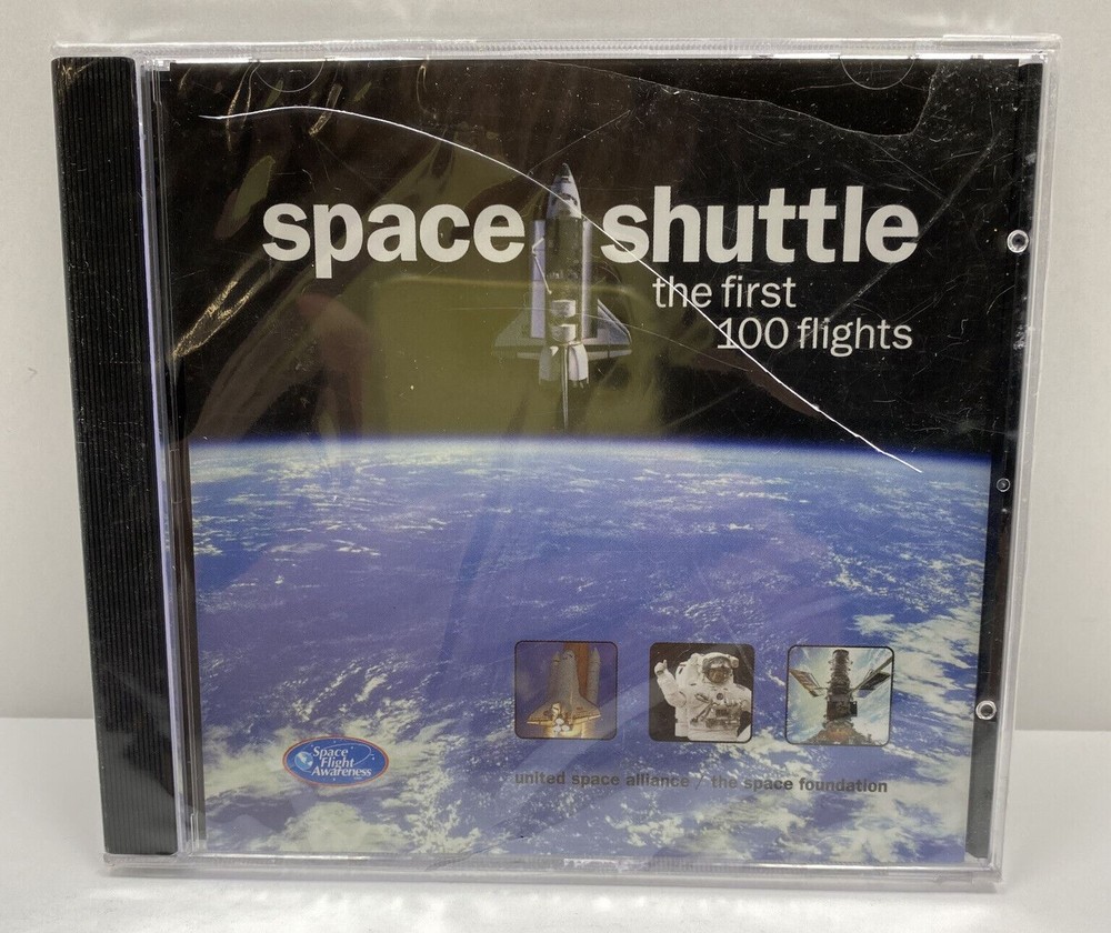 SPACE SHUTTLE THE FIRST 100TH FLIGHTS SEALED OBSOLETE & HTF COMPUTER DISC CD-ROM