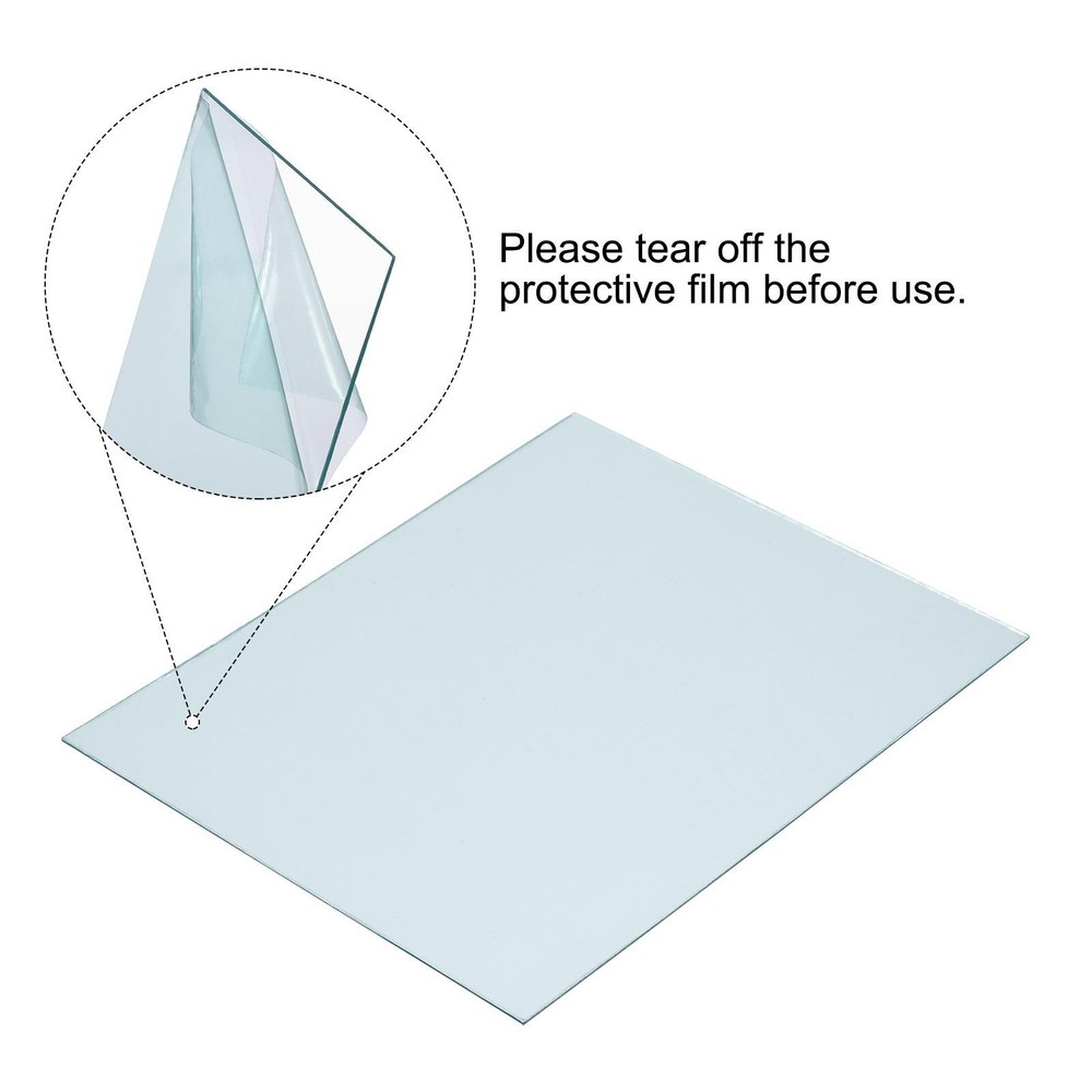 10pcs 4.3 x 3.5'' Welding Protection Lens Right Angle Replacement, Clear