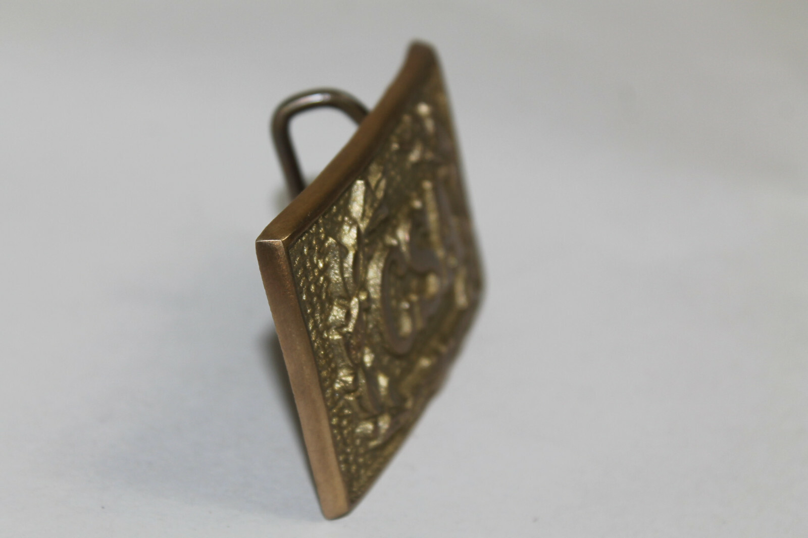 Antique Style Military Civil War Confederate CSA Belt Buckle Brass WREATH #1