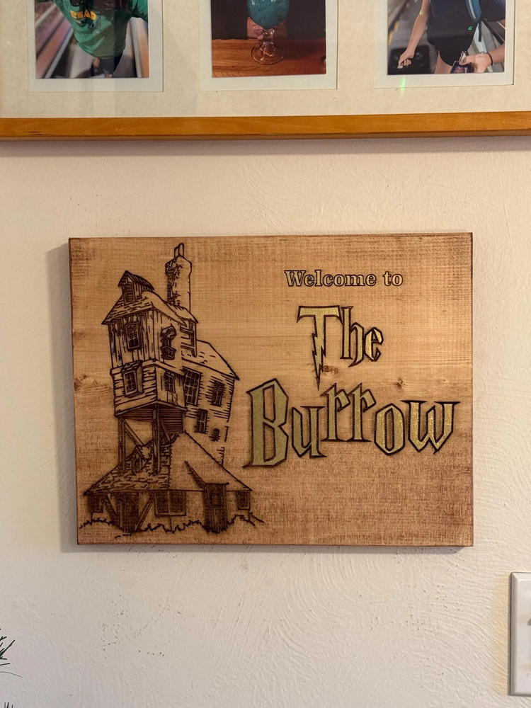 Welcome to The Burrow Sign