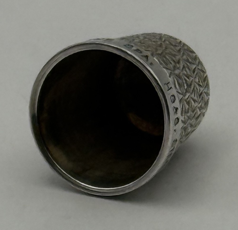 Sterling Silver Thimble "The Spa" Size 13