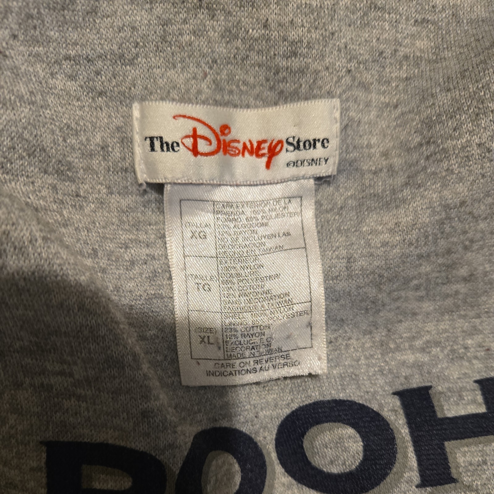 Vintage 90s Disney Store Winnie the Pooh Nylon Windbreaker Jacket Size X Large