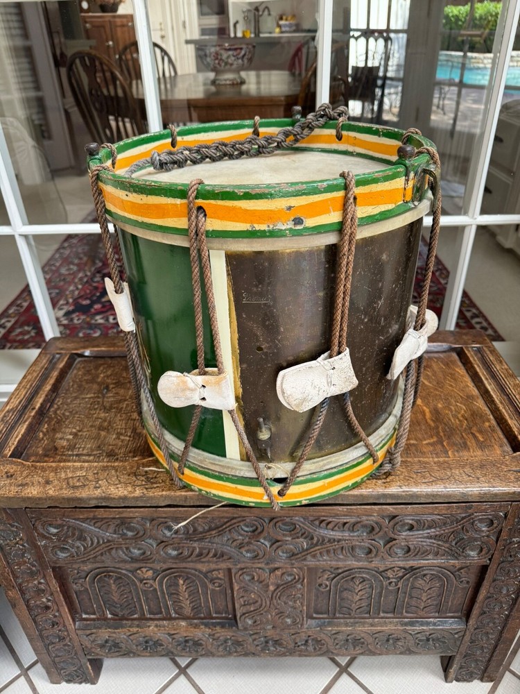 ENGLISH VICTORIAN REGIMENTAL DRUM 15”