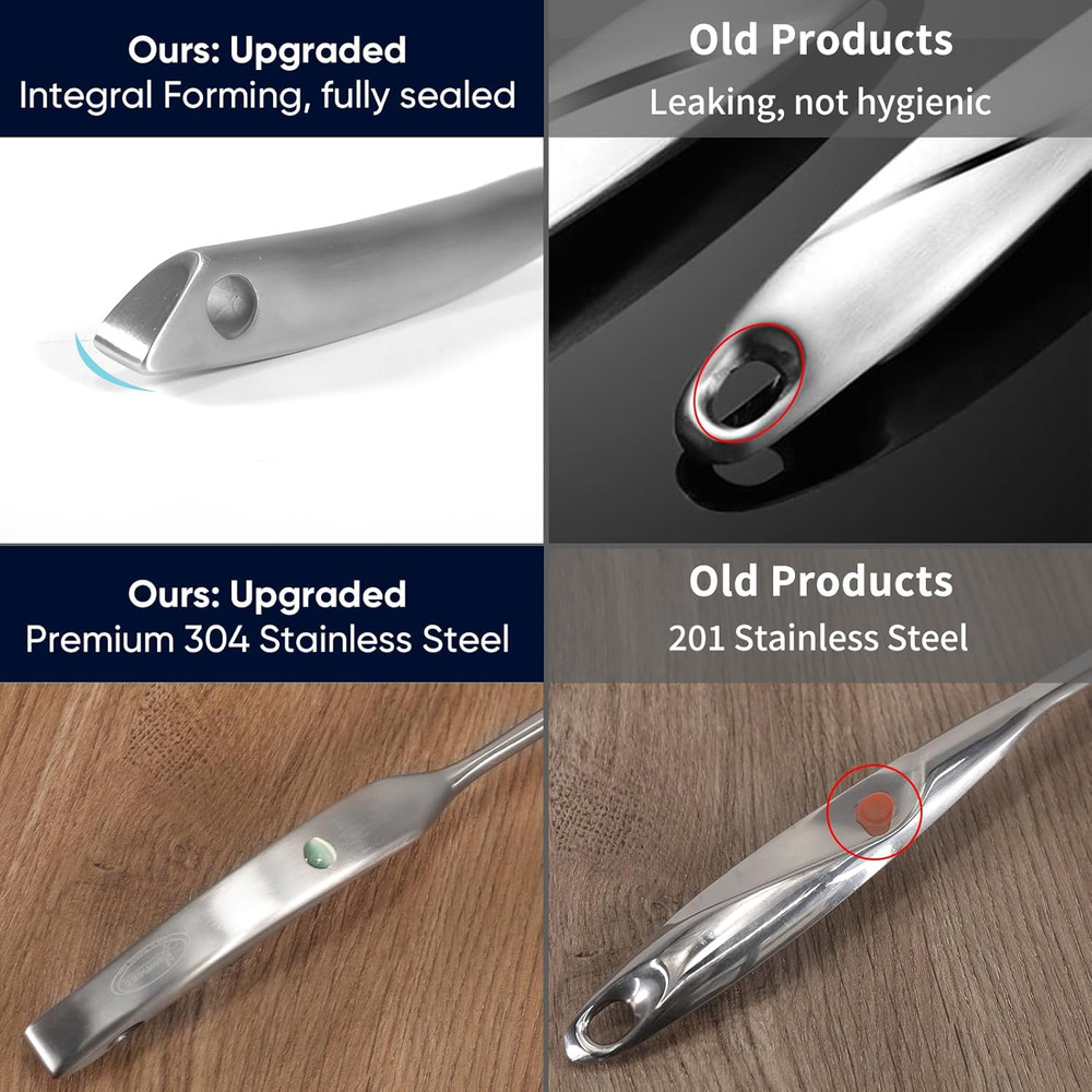 Skimmer Slotted Spoon, [Rustproof, Integral Forming, Durable] Newness 304 Sta...