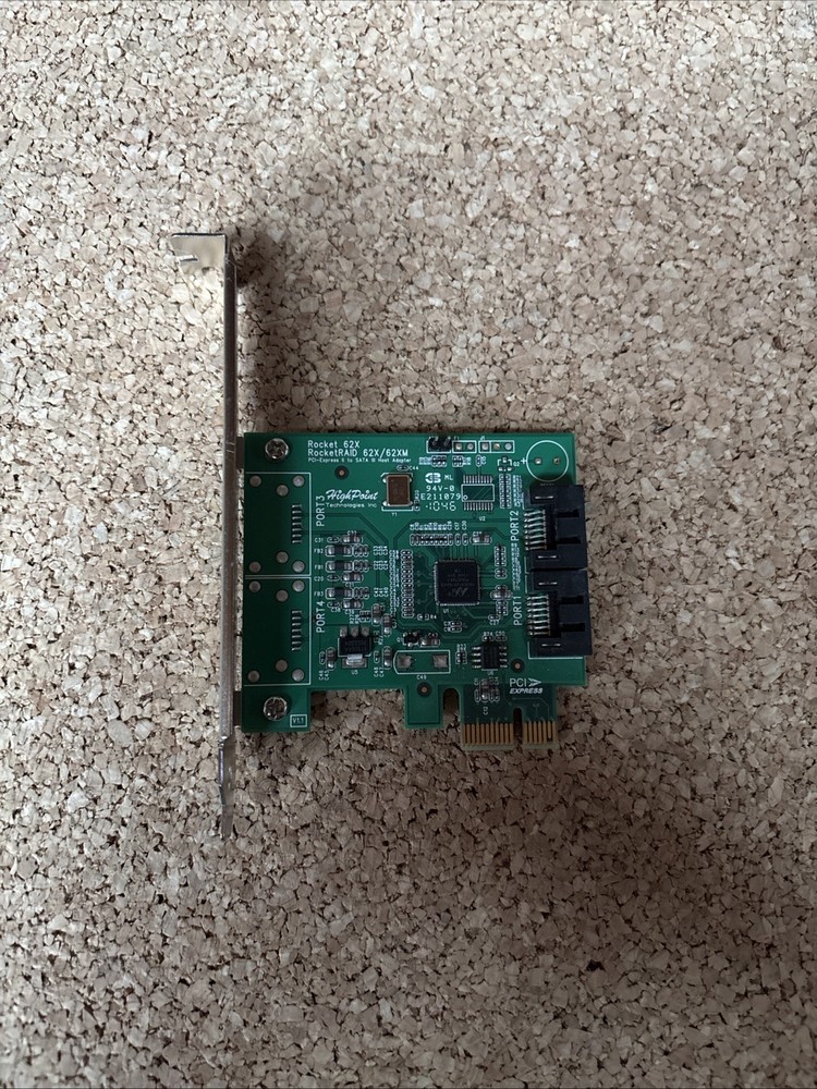 HIGHPOINT ROCKET 620 SATA III RAID CONTROLLER HOST BUS ADAPTER HBA 620WDA