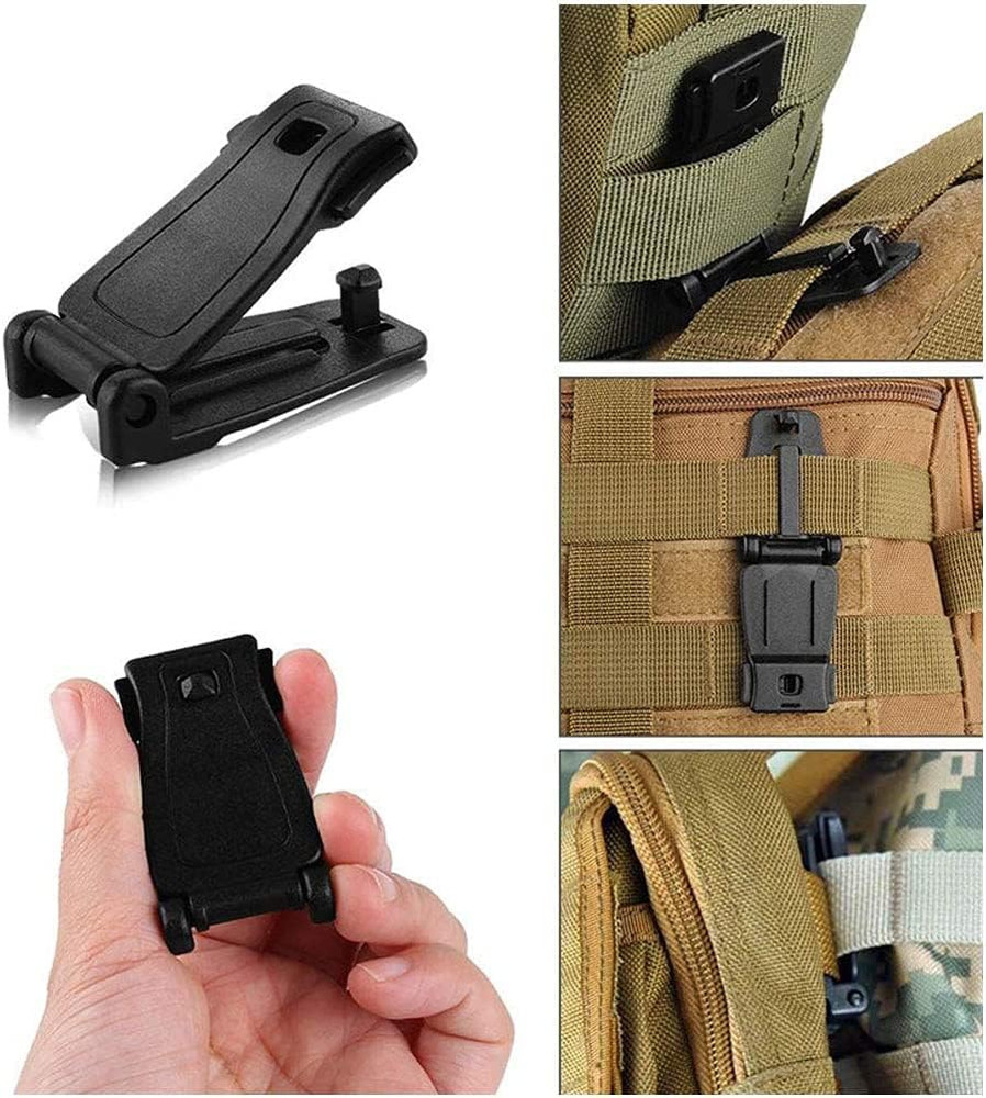 30 Pcs Molle Attachments Kit, Tactical Gear Clip Strap for Backpack, Include D-R