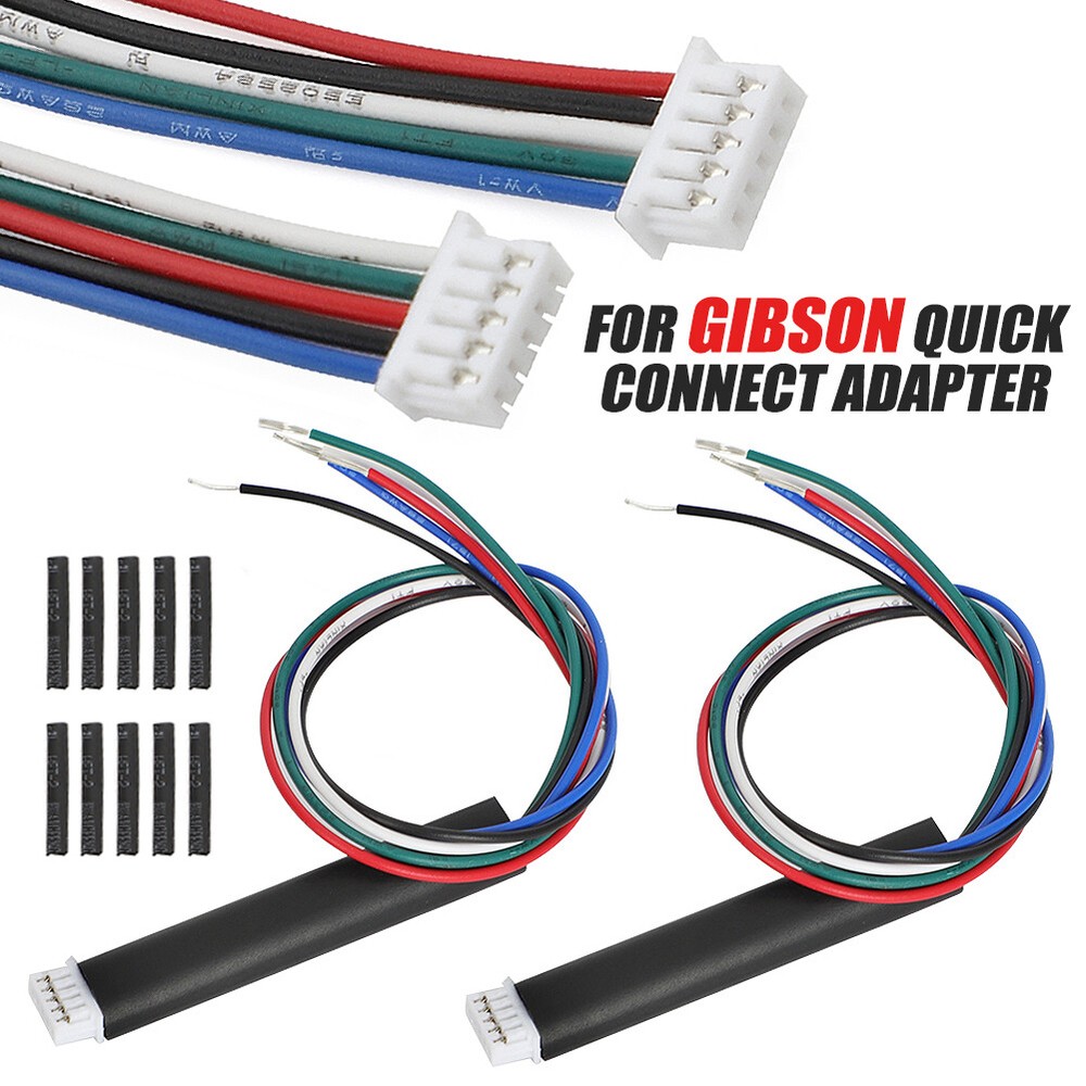 2 For Gibson Control Board Pcb Pickup Wire Quick Connect Adapter Connector Plug