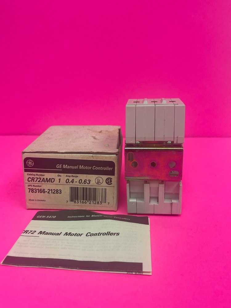 GE CR72AMD Manual Motor Controller 0.4-0.63A