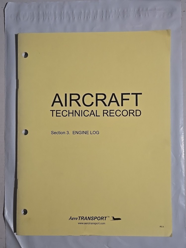 Aircraft Technical Record Section 3 Engine Log Book