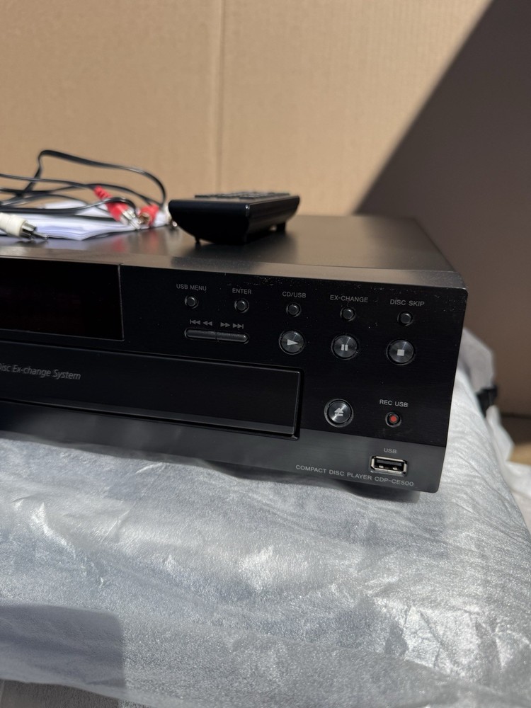 Sony CDP-CE500 5-Disc CD Changer Player USB Open Box