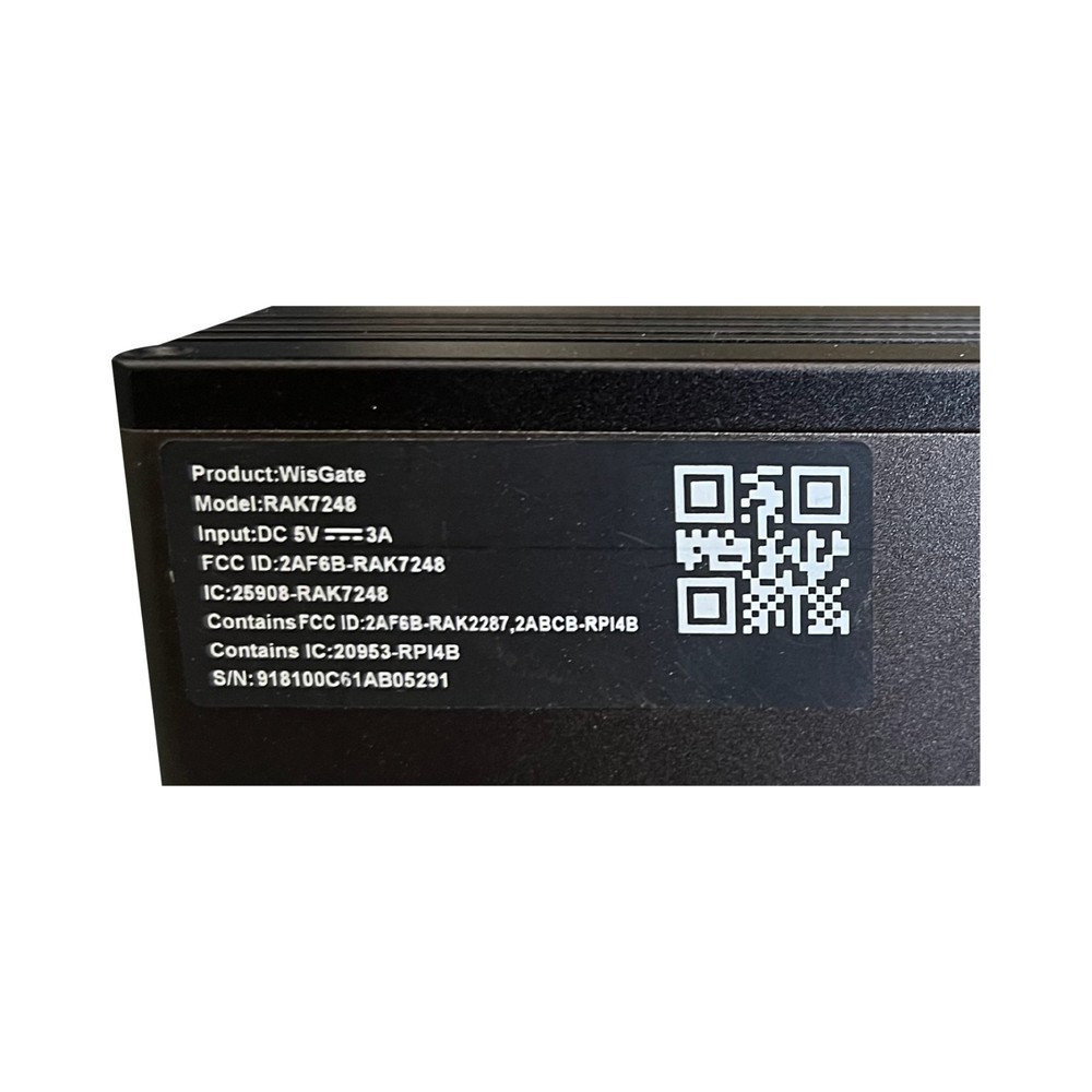 RAK7248 WisGate Developer Gateway LoRaWAN - Raspberry Pi 4 Inside - Untested