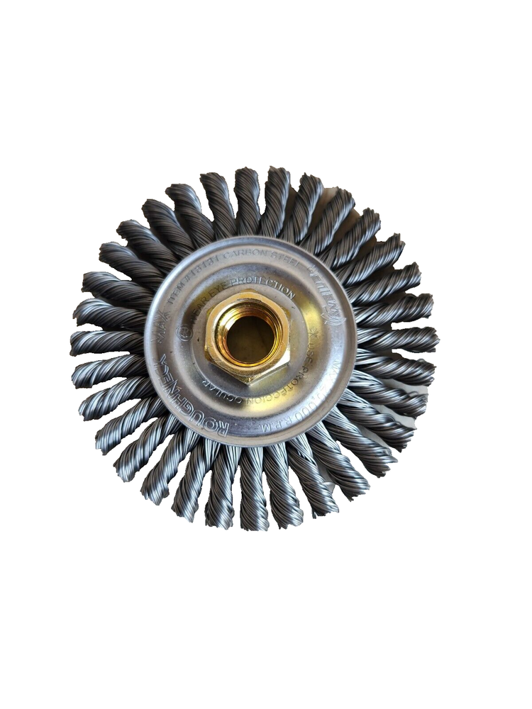 *NEW* Weiler 13131 4"Roughneck Max Stringer Bead Wheel (5 Pak)