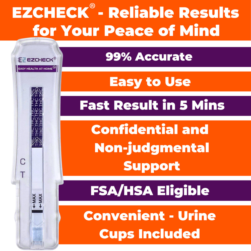 EZCHECK® THC Dip Card – Highly Sensitive Marijuana Test DipCard