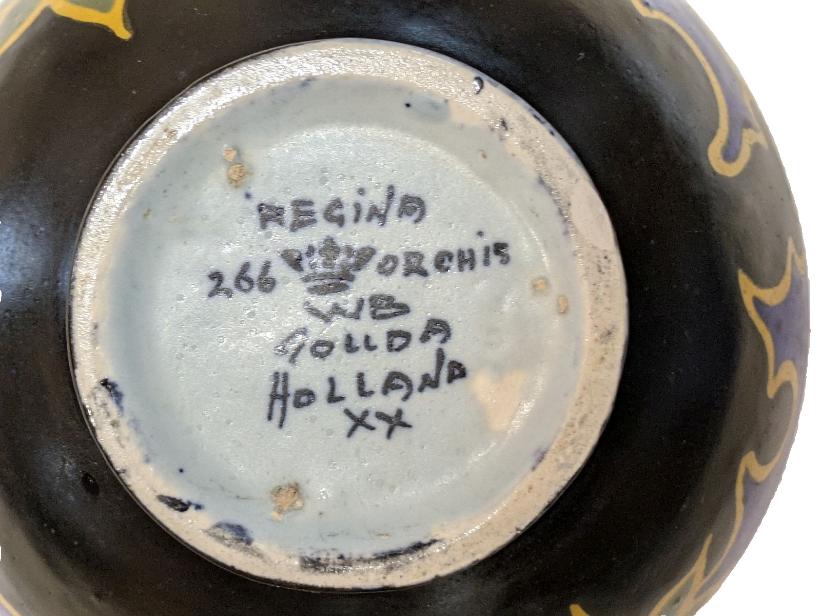 Regina Pottery Gouda Art Deco “Orchis” Bowl