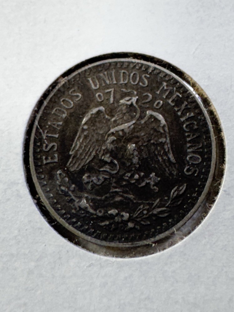 1941 Mexico 20 Centavos Silver Coin