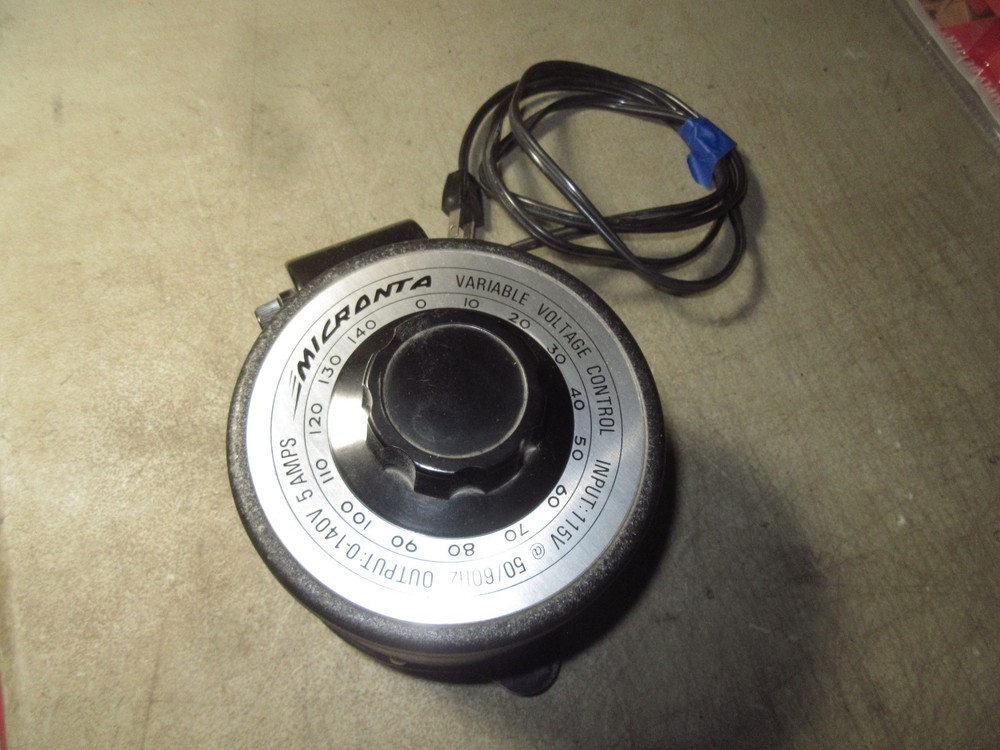 Nice Micronta Variable Transformer Variac 115V Output 0-140 works great Japan