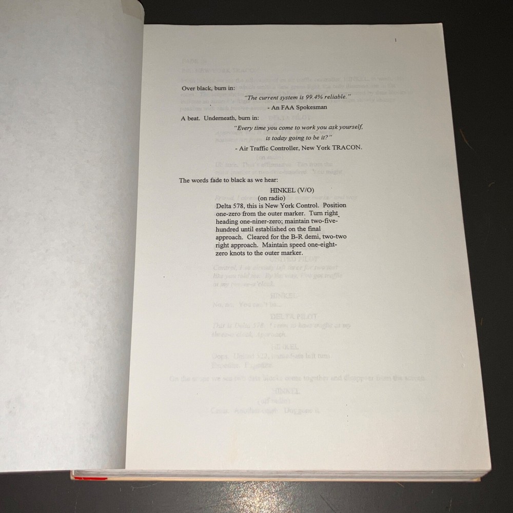 PUSHING TIN (1/16/97) John Cusak / 1st Draft - CAA Agency Script + COA!