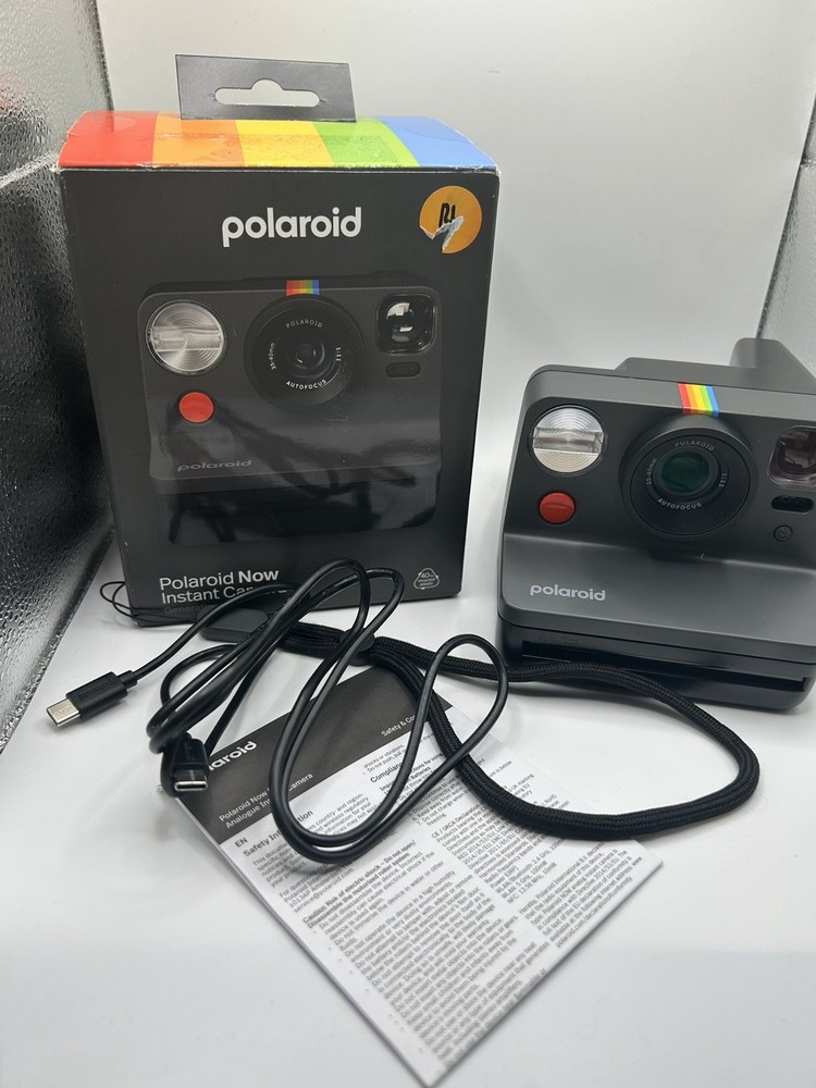 Polaroid NOW Analog Instant Camera - Generation 2 - Black - Open Box