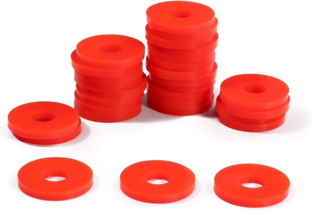 30pcs Red Silicone Strap Locks - Effortless Guitar Strap Security for All Styles