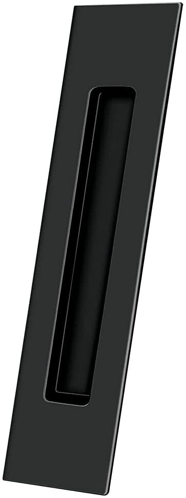 Deltana 10" Solid Brass Rectangular Flush Sliding Door Pull | Black | FP10225U19