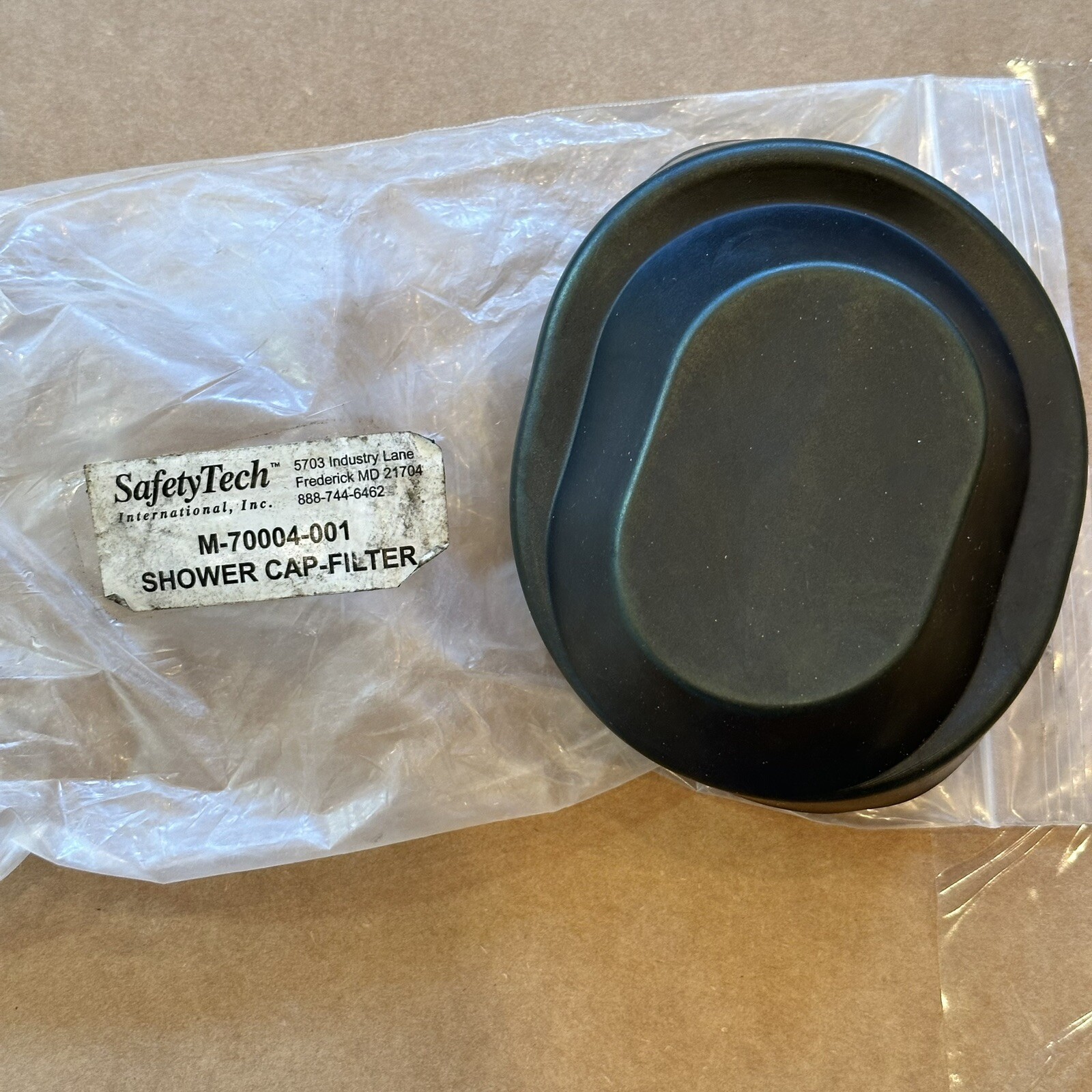 US Military M40 Gas Mask Shower Water Splash Guard Cap CBRN USGI NOS AVON Black