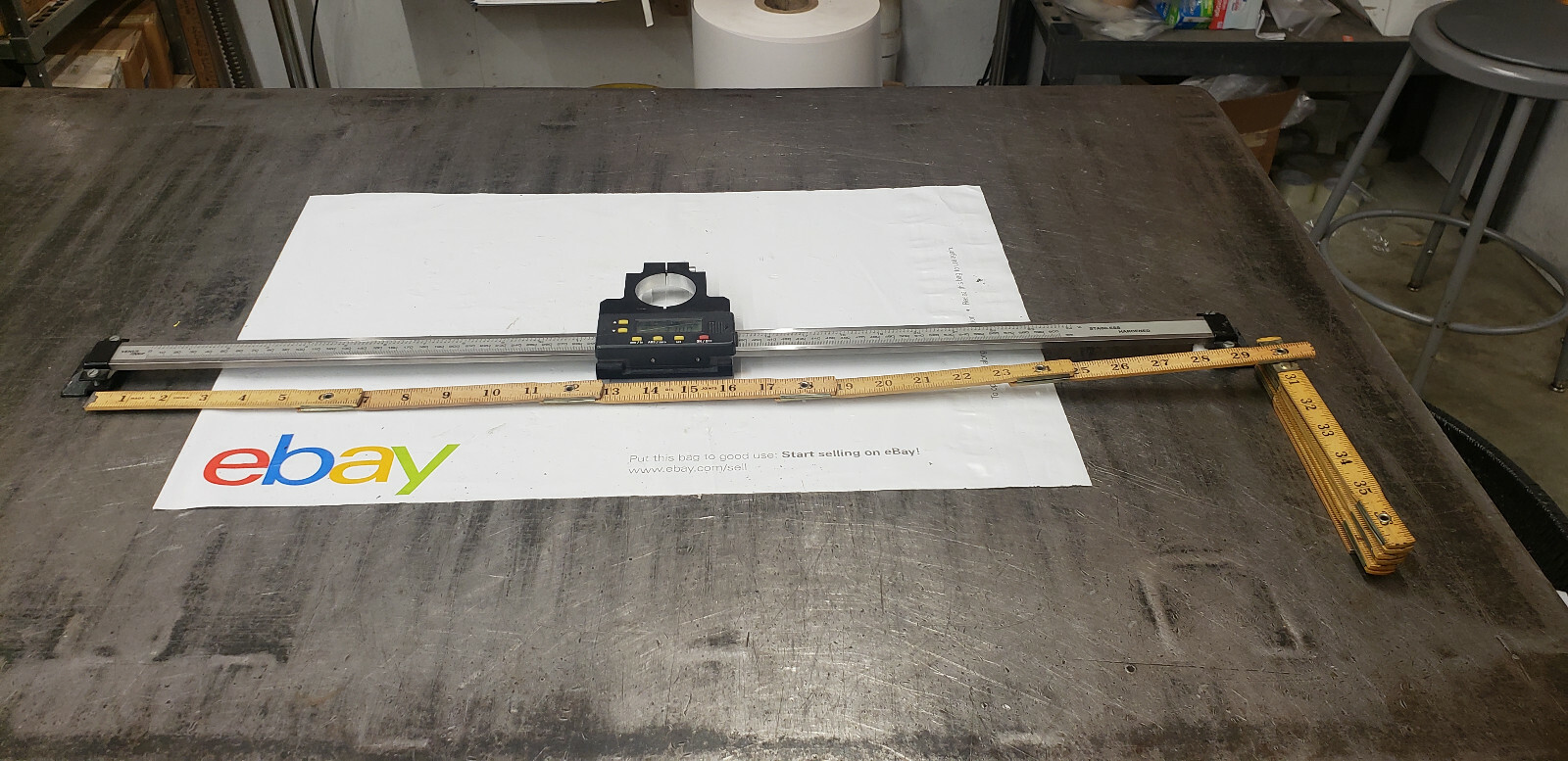 Venus Tools 24" (600mm)  Stainless Electronic Sliding Caliper Depth Gage Tool.